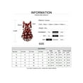 thumbnail image 2 of LilyLLL Womens Christmas Party Costume Long Sleeve V Neck Plaid Irregular Swing Dress, 2 of 2