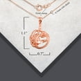 thumbnail image 5 of Factory Direct Jewelry Medusa Necklace, 10k Rose Gold, 5 of 5