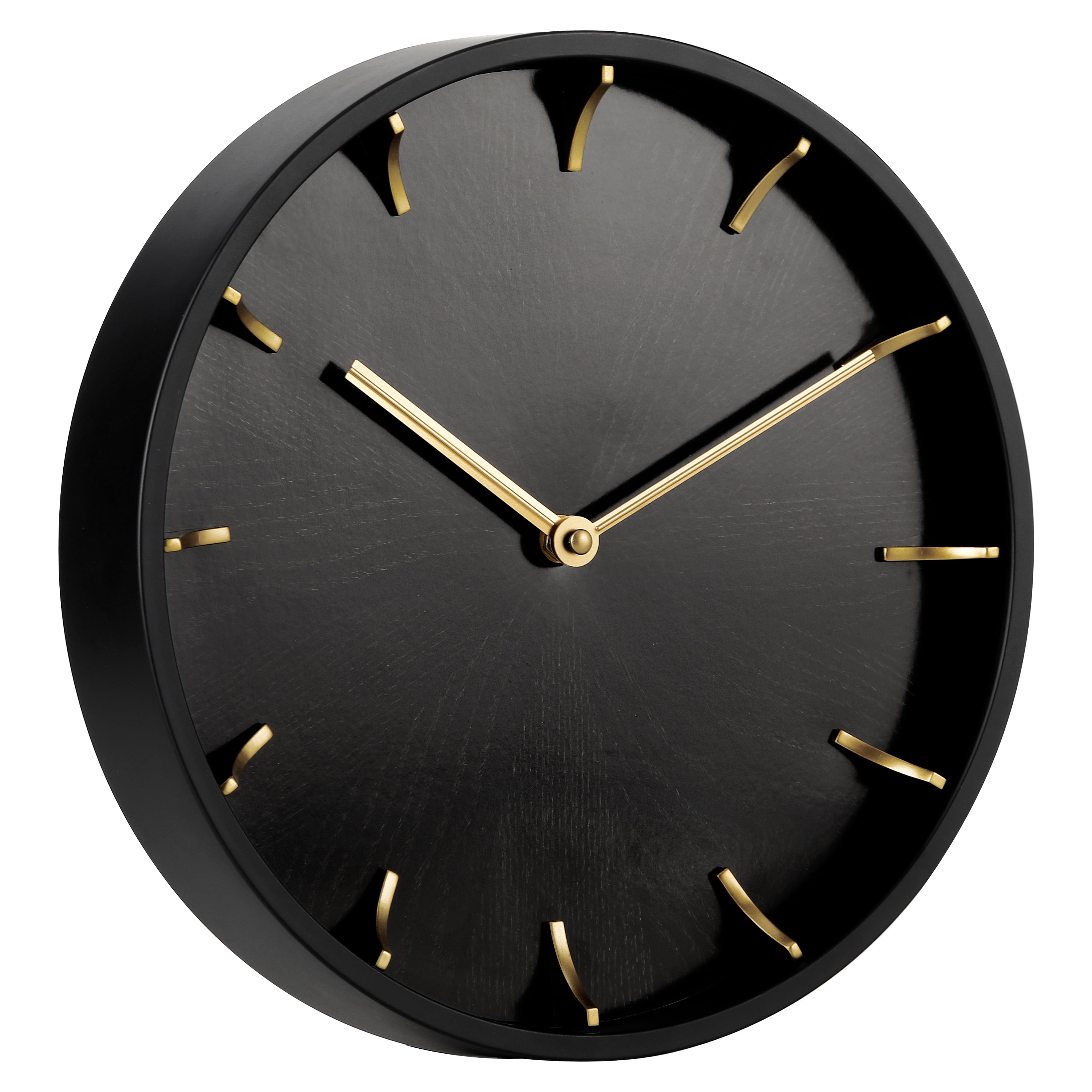 Better Homes & Gardens 11.5 Quartz Battery Modern Woodgrain Indoor Wall Clock, Easy Installation
