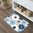 thumbnail image 6 of Elegant Floral 16x24 Flannel Bath Mat for Bathroom, Anti-Slip Backing Soft Bathroom Rug, Washable Water Absorbent Mat, 6 of 9