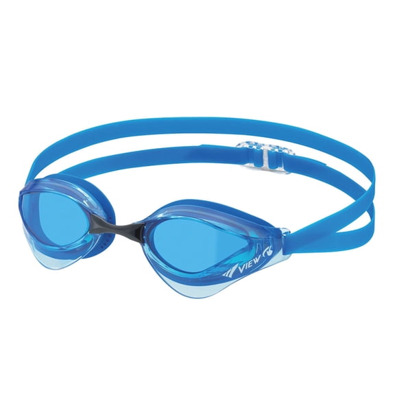 VIEW Swimming Gear V-230ASA Blade Orca SWIPE Anti-Fog Racing Swim Goggles, Blue