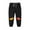 Black, variant on Cethrio Boys Graphic Sweatpants Size 8, Drawstring Elastic Waist Running Warm Jogger Pants Gray