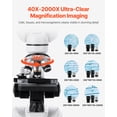 thumbnail image 2 of VEVOR Professional Binocular Compound Microscope Kit 40-2000X Magnification, 2 of 9