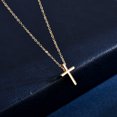 thumbnail image 5 of Collier Croix Délicate en Or Collier Pendentif Turquoise Foi Minimaliste Fait à la Main Chaîne Collier Cadeau, 5 of 5
