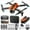 #324Orange, variant on Vggrvlo Drones with 2K HD FPV Camera Auto Return 3-Axis Gimbal Stabilization Quadcopter with Blue&Green Light