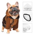 thumbnail image 3 of Balery Coffee Beans Sudadera con Capucha para Perros Pequeños – Ropa para Mascotas, Disfraz para Perros y Gatos, Ideal para Fiestas y Cosplay-Small, 3 of 7