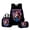 3 Style, variant on New cartoon anime cool Korean-style letter 3D print large-capacity student backpack, lunch bag, and pencil case three-piece set