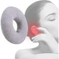 thumbnail image 4 of Numjaw Ear Piercing Pillow, 9" O-Shaped Pillow with Ear Holes, Doughnut Pillow for Ear Piercing, Side Sleepers, Relieve Ear Pain, Ear Inflammation (Grey), 4 of 7