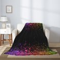 thumbnail image 2 of Throw Blanket for Couch Sofa and Bed, Colorful Sparkling Super Soft Plush Throw Blanket, Fuzzy Cuteness Comfy Warm Washable Flannel Blanket & Throws for All Season 80"x60", 2 of 5