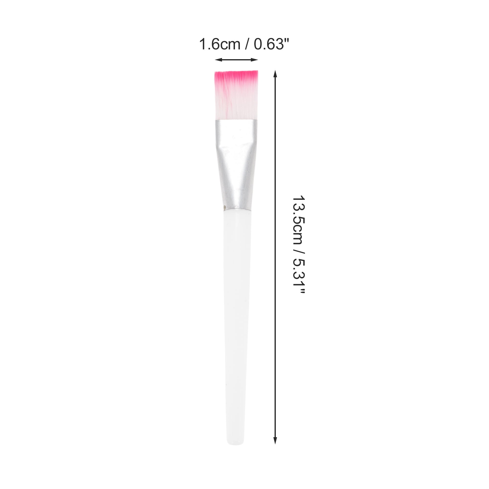 Unique Bargains Soft Facial Mask Applicator 5 Pcs White, Pink