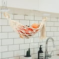thumbnail image 5 of Gustave Hanging Fruit Hammock Under Cabinet Macrame Handwoven Cotton Fruit, Veggie or Banana Hammock Hanging Kitchen Storage with Hooks, 5 of 9