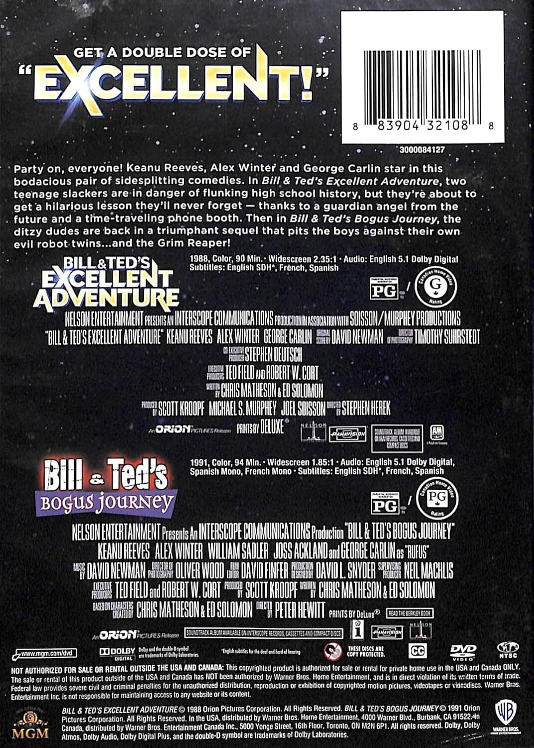 Bill & Ted's Excellent Double Feature