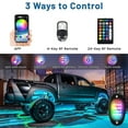 LED Rock Lights for Trucks 10 Pods Multicolor Underglow Lights for