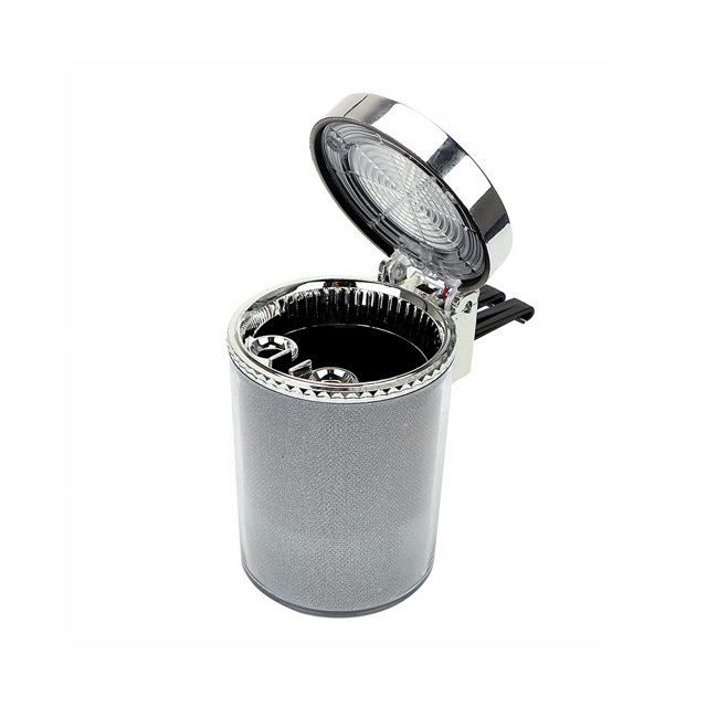 Cenicero De Coche Con Lámpara Led Taza De Coche Cenicero Ignífugo Botella De Gas Portavasos Colgante Cenicero De Almacenamiento Contenedor. Eigraketly VI009495-01