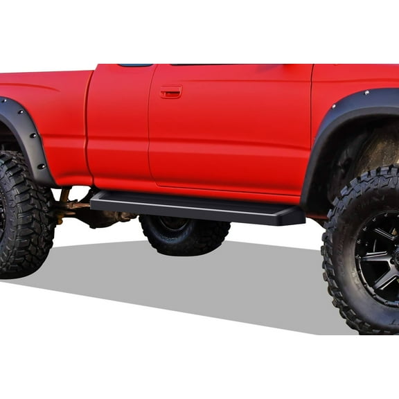 1995-2004 Toyota Tacoma Extended Cab Black Finish 6 Inch iRunning Board Door to Door Side Bar Side Step Running Board
