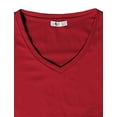 thumbnail image 4 of H2H Womens Short Sleeve Boat neck Soft and Stretchy T-shirt Top (Plus size available) RED US S/Asia S (CWTTS0151), 4 of 6