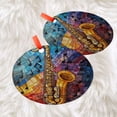 thumbnail image 3 of Saxophone Faux Ornament Suncatcher  Colorful Music Window Decor, Jazz Instrument Gift for Musicians, Teachers, Creative Music Lovers, 2025, Holiday 2025, Seasonal Holiday Decor,, 3 of 5