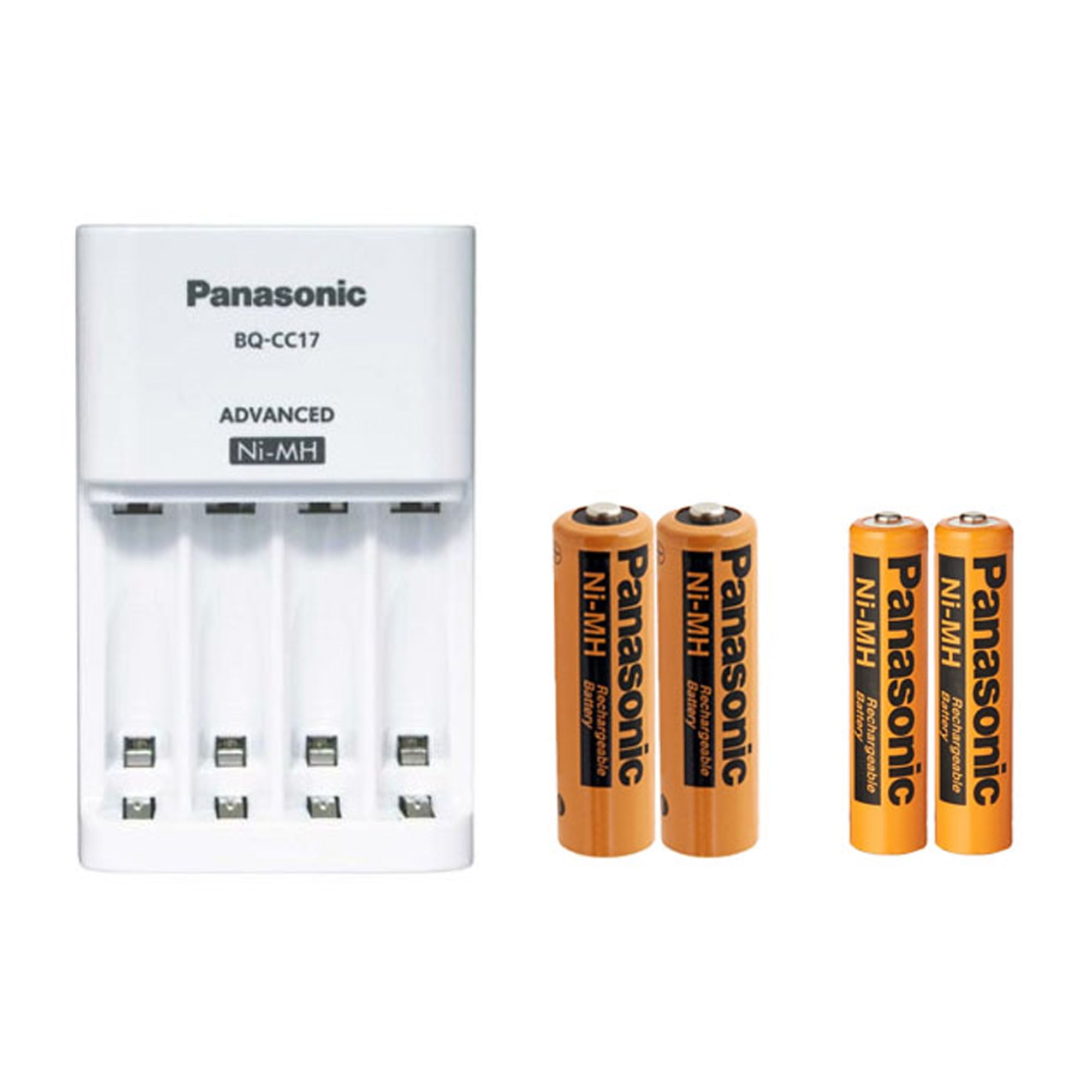 Panasonic Bq Cc17 Smart Battery Charger 2 Aa 2000mah 2 Aaa Free