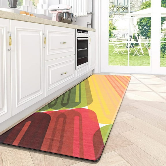 Kitchen Mat Cushioned Anti-Fatigue Kitchen Rug Waterproof Non-Slip Heavy Duty 17.7x47inch