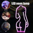 thumbnail image 3 of Eyfqtcs Lámpara De Mesita De Noche Con Decoración De Dormitorio Trasero Para Mujer De Neón Con Luz Nocturna Led (D), 3 of 9