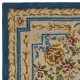 thumbnail image 5 of SAFAVIEH Savonnerie SAV118M Handmade Blue / Ivory Rug, 5 of 7