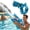 Blue, variant on Electric Water Gun, Automatic Rechargeable LED Water Blaster, High-Pressure Squirt Gun with Light-Up Design for Pool & Beach