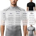 thumbnail image 3 of Yaoyar Mens Mock Neck Compression Tee, Short Sleeve Slim Fit Breathable Athletic Workout Base Layer Shirts, 3 of 5
