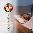 thumbnail image 3 of 12 Inch Wall Clock Battery Operated Silent Clock Decorative for Office, Kitchen, Outdoor, Living Room，Beautiful Bouquets of Roses Lovely Drawing, 3 of 4