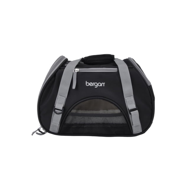 Transportín para mascotas Coastal Pet Bergan Comfort negro y gris