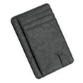 thumbnail image 1 of Leather Wallet Credit Card Holder, Slim Purse Case, RFID Blocking, Minimalist Design, For Men, Daily Use, Business Travel, Genuine Leather, Compact Size, Money Clip Included, Modern Style, Akmoler, 1 of 7