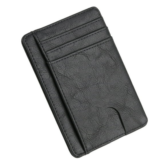 WREESH New Men's Leather Wallet Thin Credit Card Holder ID Case Purse Bag