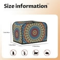 thumbnail image 5 of Yiaed Round Mandala Print Two Slice Bread Machine Cover, Universal Size Kitchen Appliance Cover for Bread Machine,Bread Machine Cover, 5 of 7