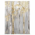 thumbnail image 7 of Abstract Plant Flannel Blanket for Bed,Travel and Camping, Trees Forest Gold Oil Painting Super Soft Cozy Blanket for All Seasons 60"x80", 7 of 7
