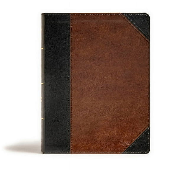 CSB Tony Evans Study Bible, Black/Brown Leathertouch: Study Notes and Commentary, Articles, Videos, Easy-To-Read Font, (Hardcover)