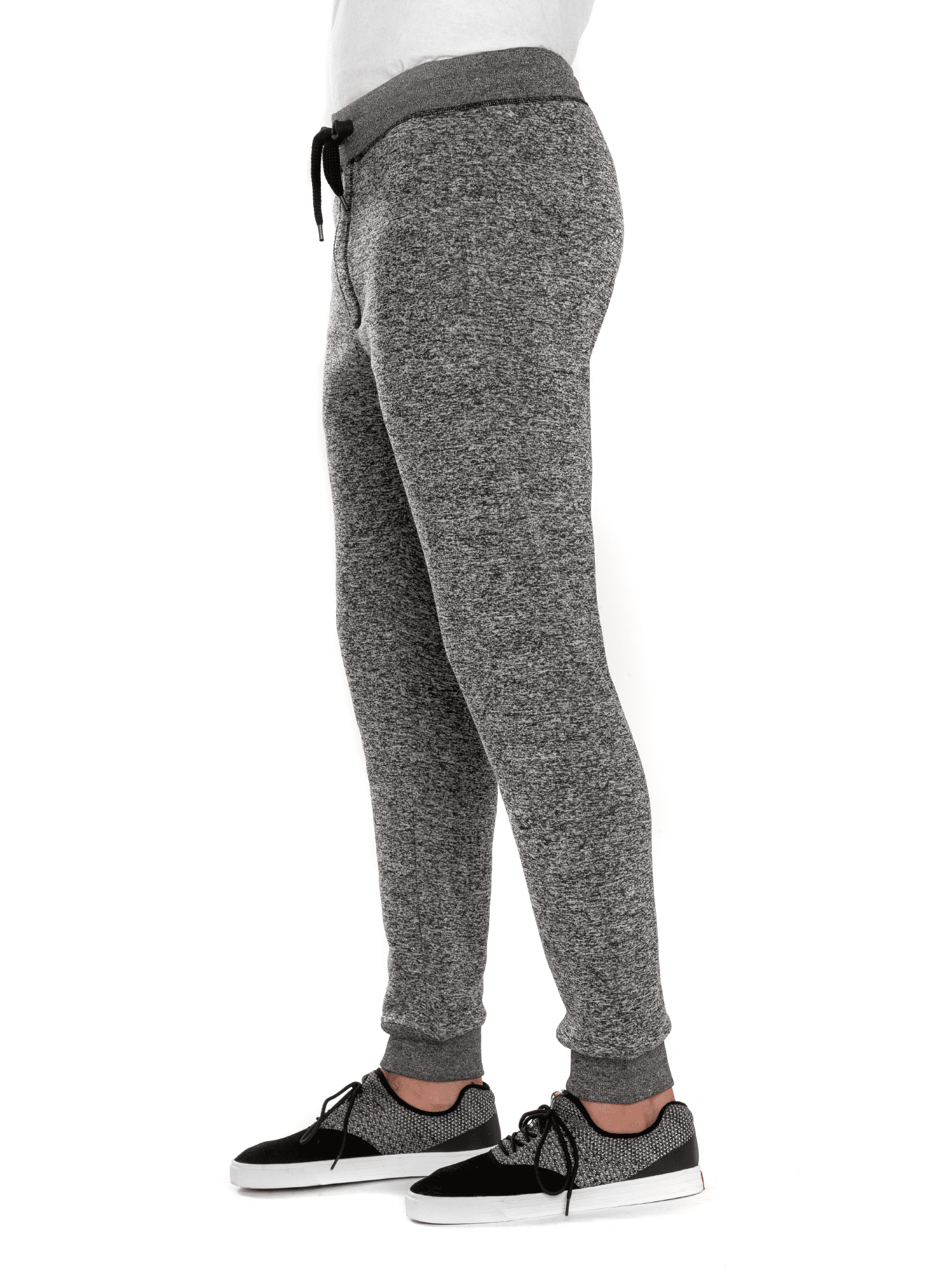 southpole men's basic fleece marled jogger pant