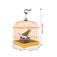 thumbnail image 5 of Pájaro cantando realista en jaula Juguete de pájaro activado por sonido realista con sonidos y movimientos Juguete de pájaro enjaulado para mascotas que funciona con pilas, 5 of 5