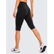 thumbnail image 2 of Calzas Capri CRZ YOGA para Mujer, Cintura Alta 33 cm, Negro XL, 2 of 5