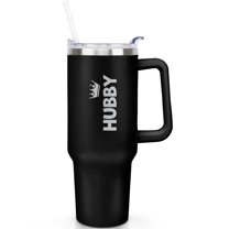 1pc Gift for wife 40oz Tumbler with Straw & Handle - Insulated Stainless Steel Cup | Holiday Gift for Man Women (Christmas, Valentine's, Birthday)