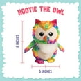 thumbnail image 4 of SnugArooz: Hootie the Owl - Rainbow Plush Dog Toy, Squeaks & Crinkles, Pet Multi-Sensory Play, Recycled Material, 5x8" Soft & Cuddly Animal Companion, 4 of 8