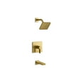 thumbnail image 2 of Kohler  1.75 GPM Parallel Rite-Temp Bath & Shower Trim Kit - Vibrant Brushed Moderne Brass, 2 of 7