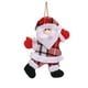 thumbnail image 1 of Decoraciones Del Árbol de Navidad Colgante Del Árbol de Navidad, Colgante de Figurina de Paño de Navidad, Colgante de Muñeca de Muñeco de Muñeco de Nieve de Santa Claus Bailando Rojo a Ajedrez, Adecua, 1 of 6