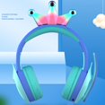 thumbnail image 3 of Crown Kid Auriculares inalámbricos en la cabeza Plegable con micrófono Estéreo de Orejeras suaves para, 3 of 7