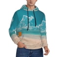 thumbnail image 2 of Lsque Shopping Cart On Tropical Beach Pattern Casual Men's Hoodie,Hooded Sweatshirt with Kangaroo Pocket,Pullover Hoodie-XX-Large, 2 of 7