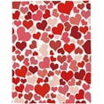 thumbnail image 2 of Super Soft Cozy Flannel Fleece Blanket Happy Valentine''s Day Lightweight Comfy Throw Blanket for Bed/Couch/Sofa/Camping- Romantic Heart-Shaped Pattern 49 x 59 Inche, 2 of 6