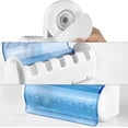 thumbnail image 5 of Self-adhesive toothbrush holder with cover, 5 slots wall mounted toothbrush storage rack for shower, dorm, cabinet, 5 of 6