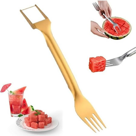 

Watermelon Fork Cutting Machine 2 In 1 Watermelon Fork Cutting Machine Stainless Steel Watermelon Cubing Machine Fast And Safe Watermelon Watermelon Slicer For Travel Essentials Kitchen Gadg