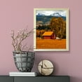 thumbnail image 2 of Rustic Fall Mountain Farm Scene, 11 x 14 Wooden Framed Print Sign Easy Installation | Farm Lifestyle | Stylish Modern Decoration For The Home and Officer, 2 of 2