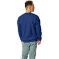 thumbnail image 2 of Hanes Unisex Ecosmart Crewneck Sweatshirt - DEEP ROYAL - S, 2 of 2