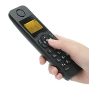 Cordless Phone with Caller ID, HandsFree Call Home Phone with Big Buttons, Speakerphone, LED Display Telephone for Home, Office, Hotel (Black)