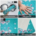 thumbnail image 4 of Cherry Blossom Floral Bath Mat Pink Sakura Flowers Bathroom Decor Non Slip Rug 16" x 24", 4 of 8